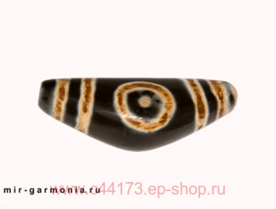 Бусина дзи Земля и Небо на шею 5х2 см