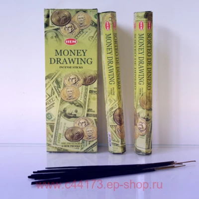 Благовоние «Привлечение денег» ( HEM Hexa MONEY DRAWING incense sticks).