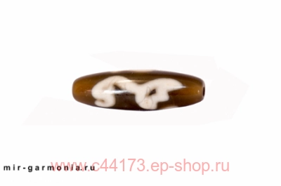Бусина дзи Лотос агат 4 см