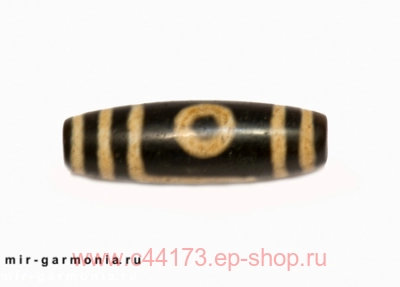 Бусина дзи 3 глаза агат 4 см