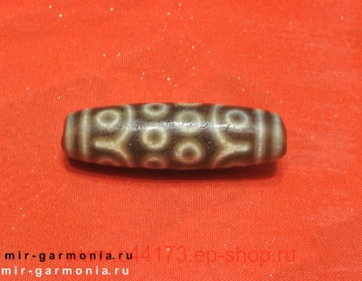Бусина Дзи 18 глаз 5 см агат