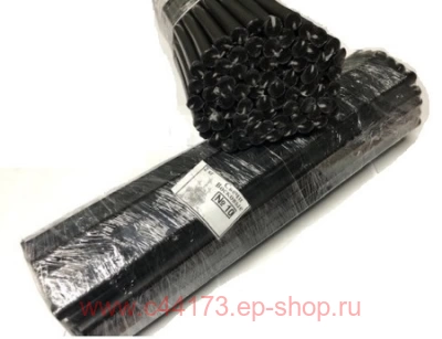 Свечи восковые черные 2кг (70 штук) № 10 (L=35,5см /d=1,1см)