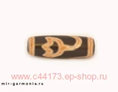 Бусина дзи Лотос агат 4см