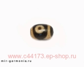 Бусина дзи 2 глаза агат 1 см
