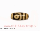 Бусина дзи 2 глаза агат 2 см