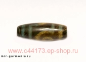 Бусина дзи 2 глаза агатовая яшма 4 см