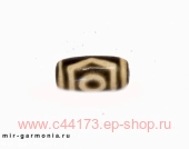 Бусина дзи 3 глаза агат 2 см