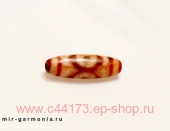 Бусина 3 глаза агат красный 4 см