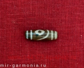 Бусина дзи 2 глаза агатовая яшма 2,8 см