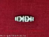 Бусина дзи Черепаший панцирь долголетия с киноварью агатовая яшма 4 см
