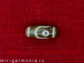 Бусина дзи 2 глаза агатовая яшма 2,8 см